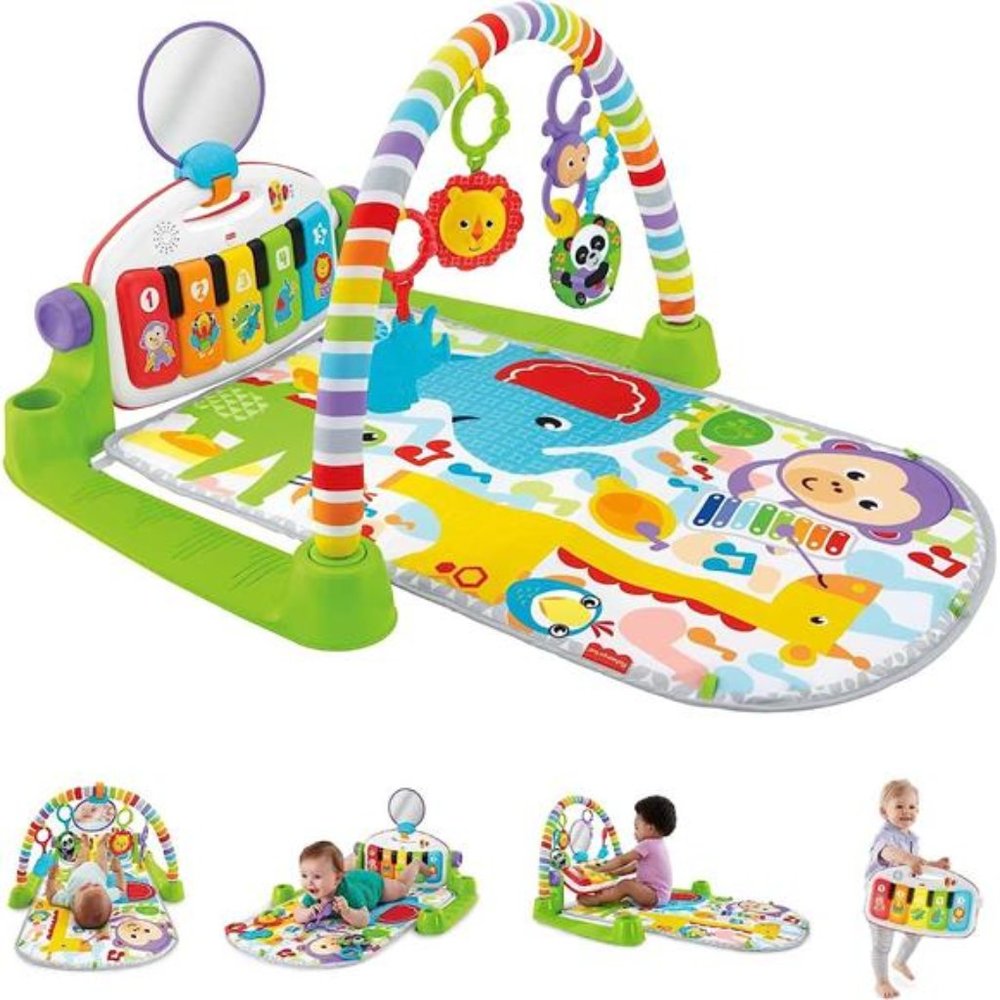 Fisher-Price Baby Playmat Deluxe Kick & Play Piano Gym with Musical-Toy Lights